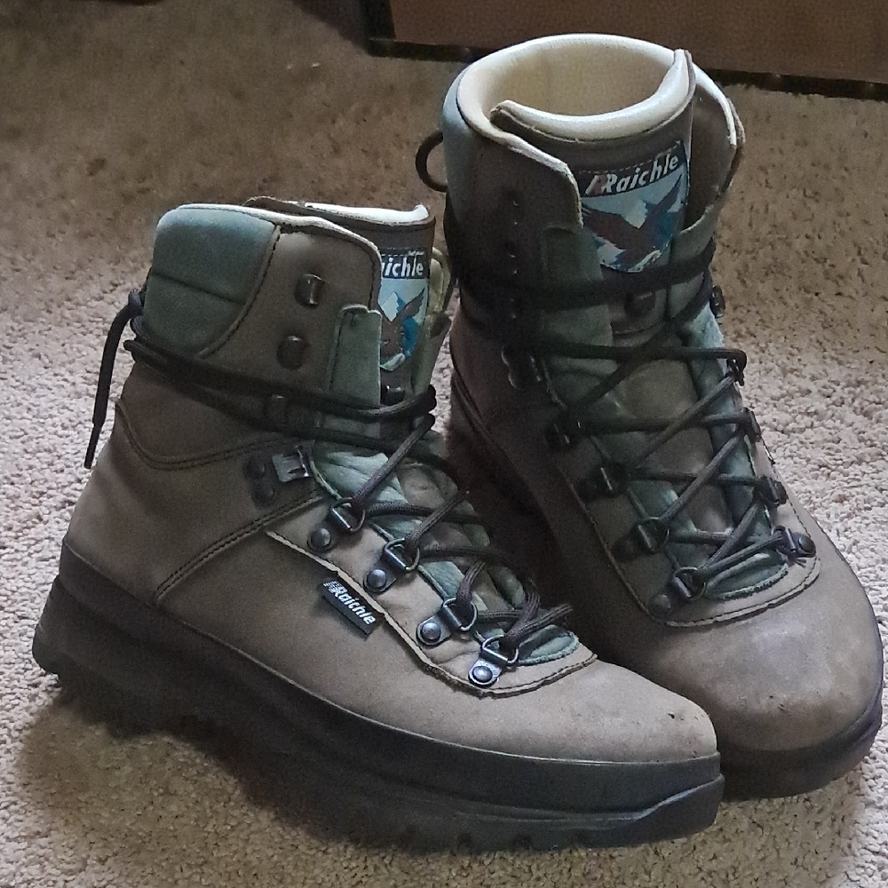 Vintage Raichle Brown Hiking Boots